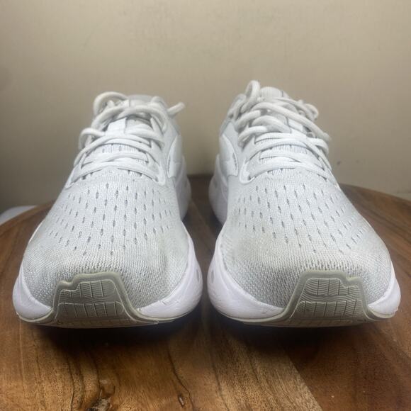 Brooks Ghost Max White Oyster Womens Size 9.5 Athletic Running Shoes 1203951B124 - Picture 4 of 11